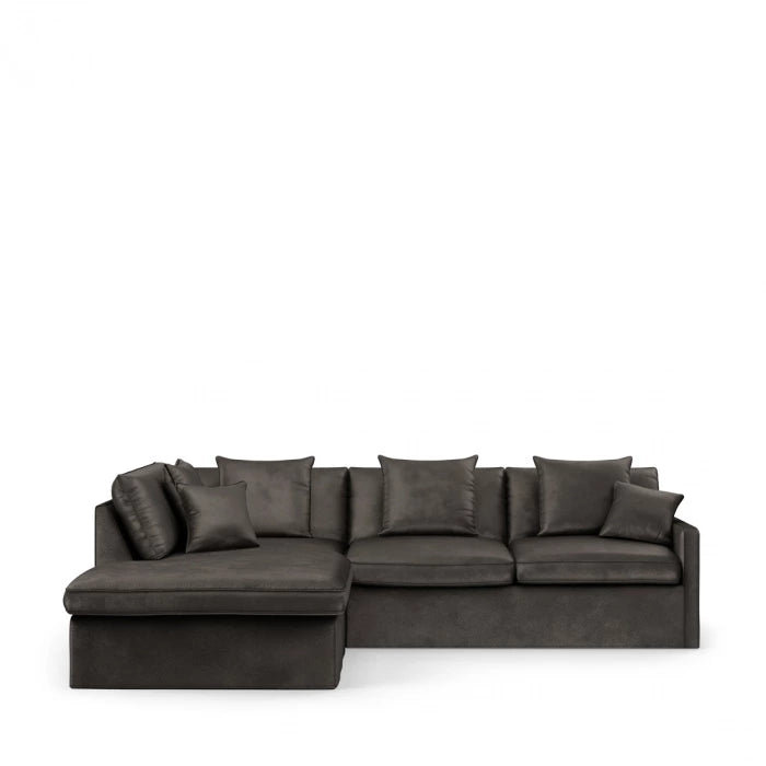 Ecksofa links Lennox Grimaldi Grau