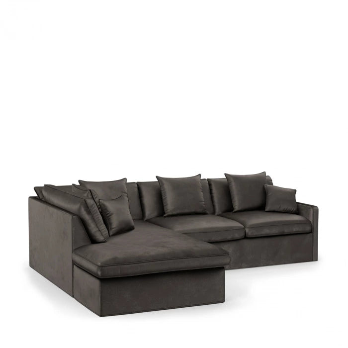 Ecksofa links Lennox Grimaldi Grau