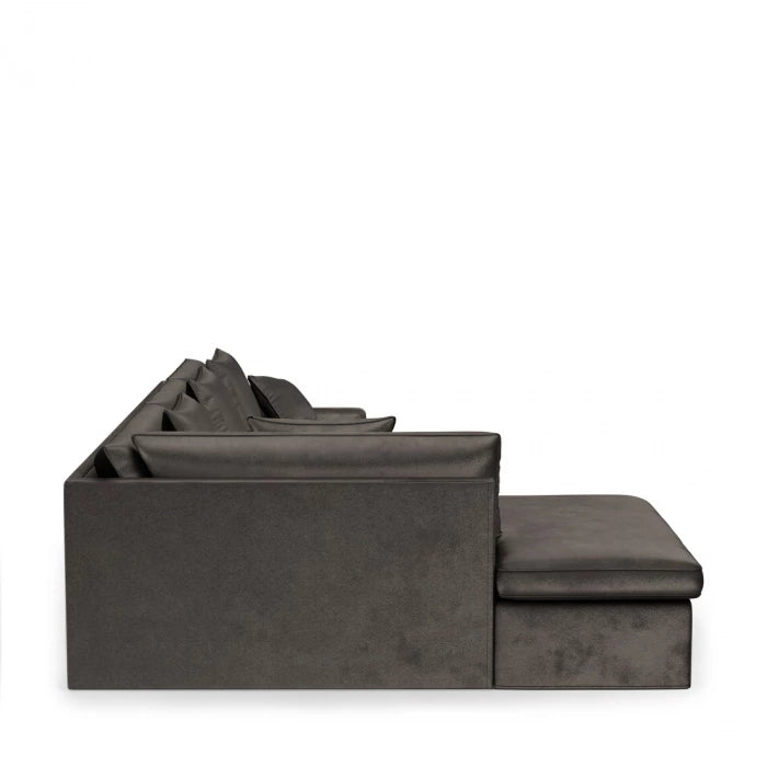 Ecksofa links Lennox Grimaldi Grau