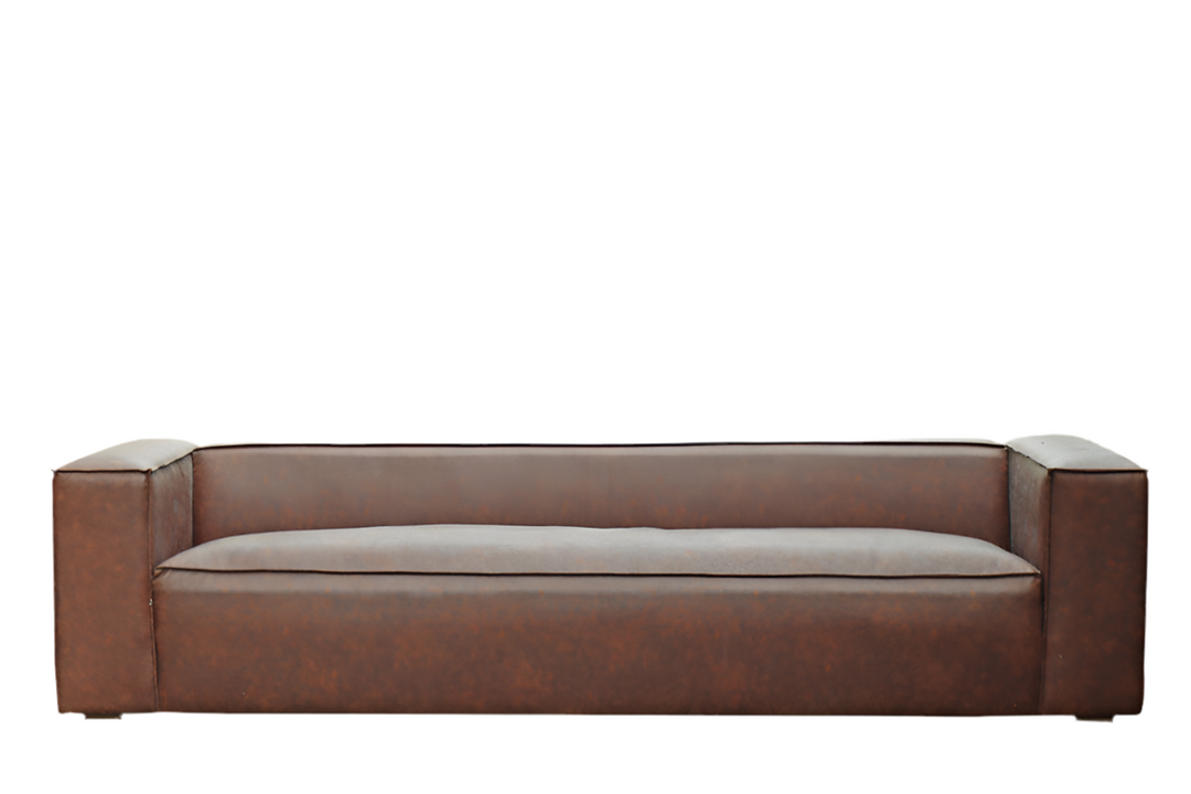 J-Line Sofa 4-zits Modern Donkerbruin