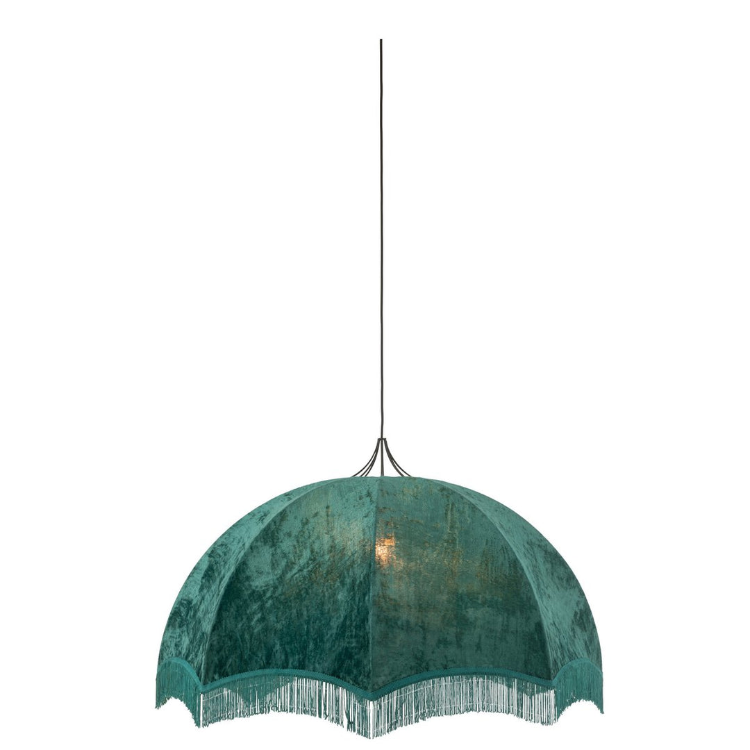 J-Line Hanging Lamp Velvet Petrol