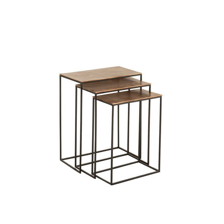 J-Line Side Table Rectangle Metal