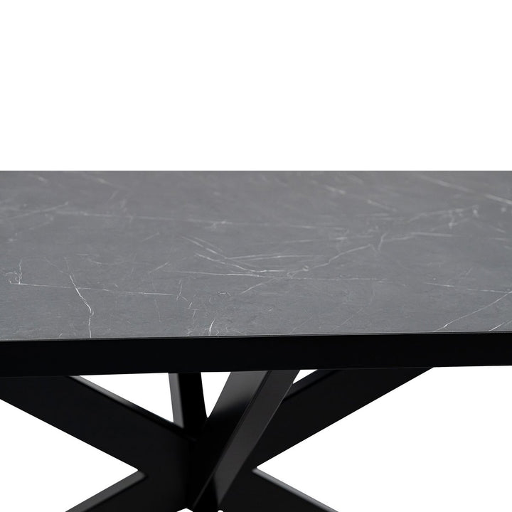 Eettafel Noud 240x100 Zwart Marmer