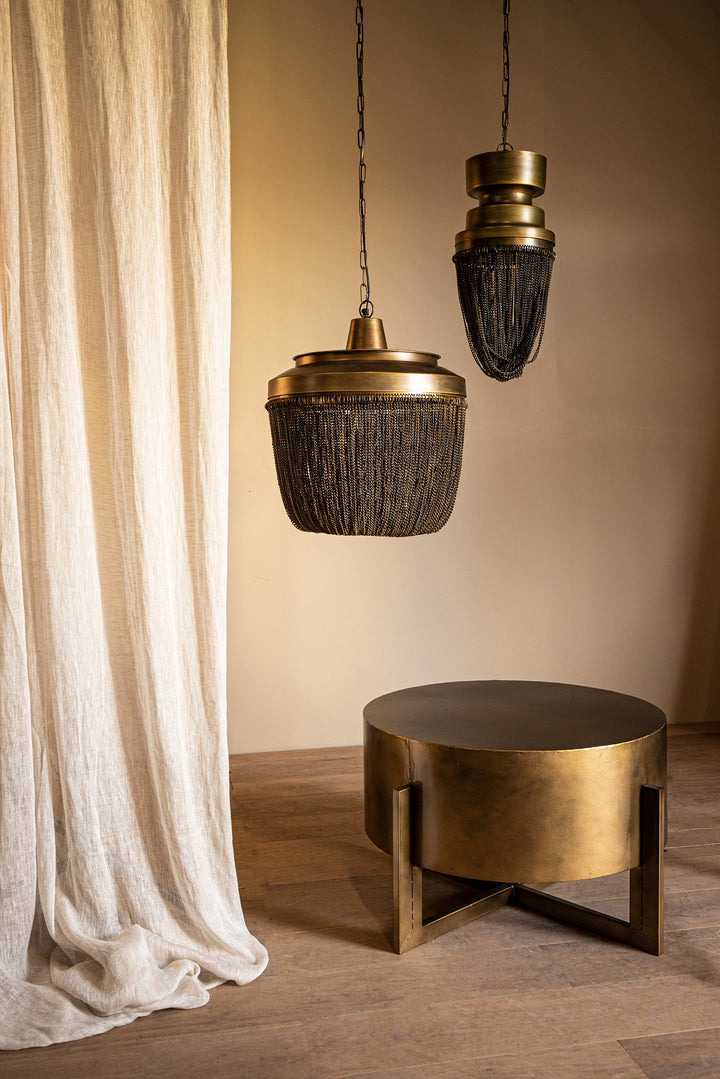 PTMD Zelivo Hanglamp Goud Chains Rond L