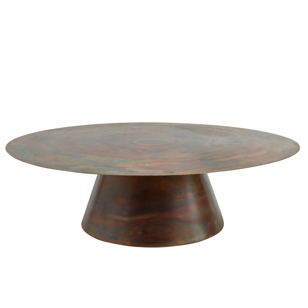 PTMD Comprador Copper Iron Coffeetable Set van 2