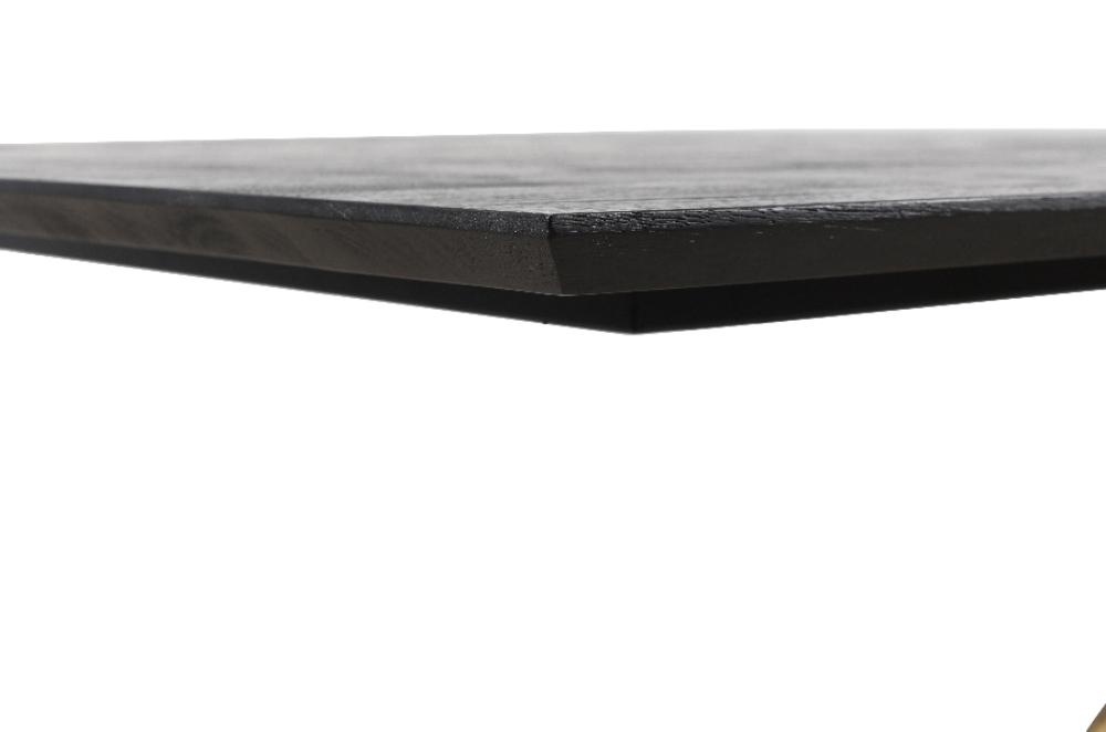 PTMD Eettafel Alore Zwart Goud Mangohout 200 cm