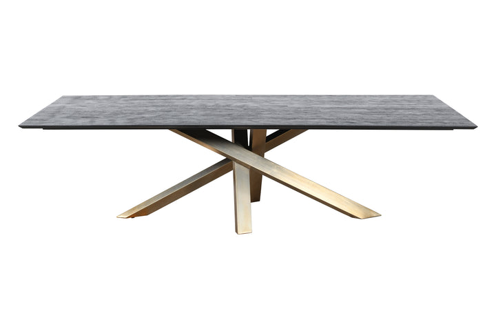 PTMD Eettafel Alore Bruin Goud 240 cm