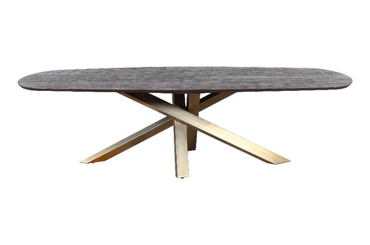 PTMD Eettafel Alore Bruin Goud Mangohout 240 cm