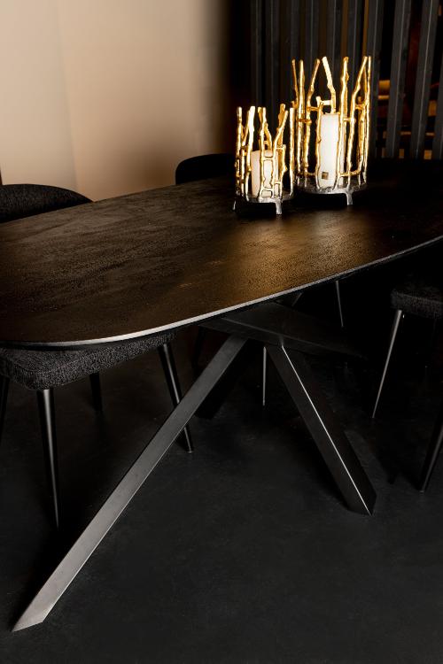 PTMD Eettafel Alore Zwart 280 cm