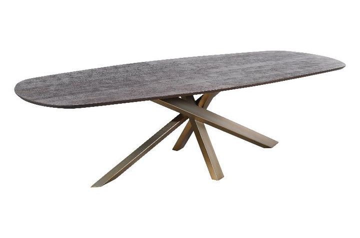 PTMD Eettafel Alore Bruin Goud 280 cm