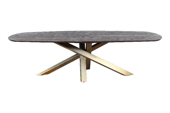 PTMD Eettafel Alore Bruin Goud 280 cm