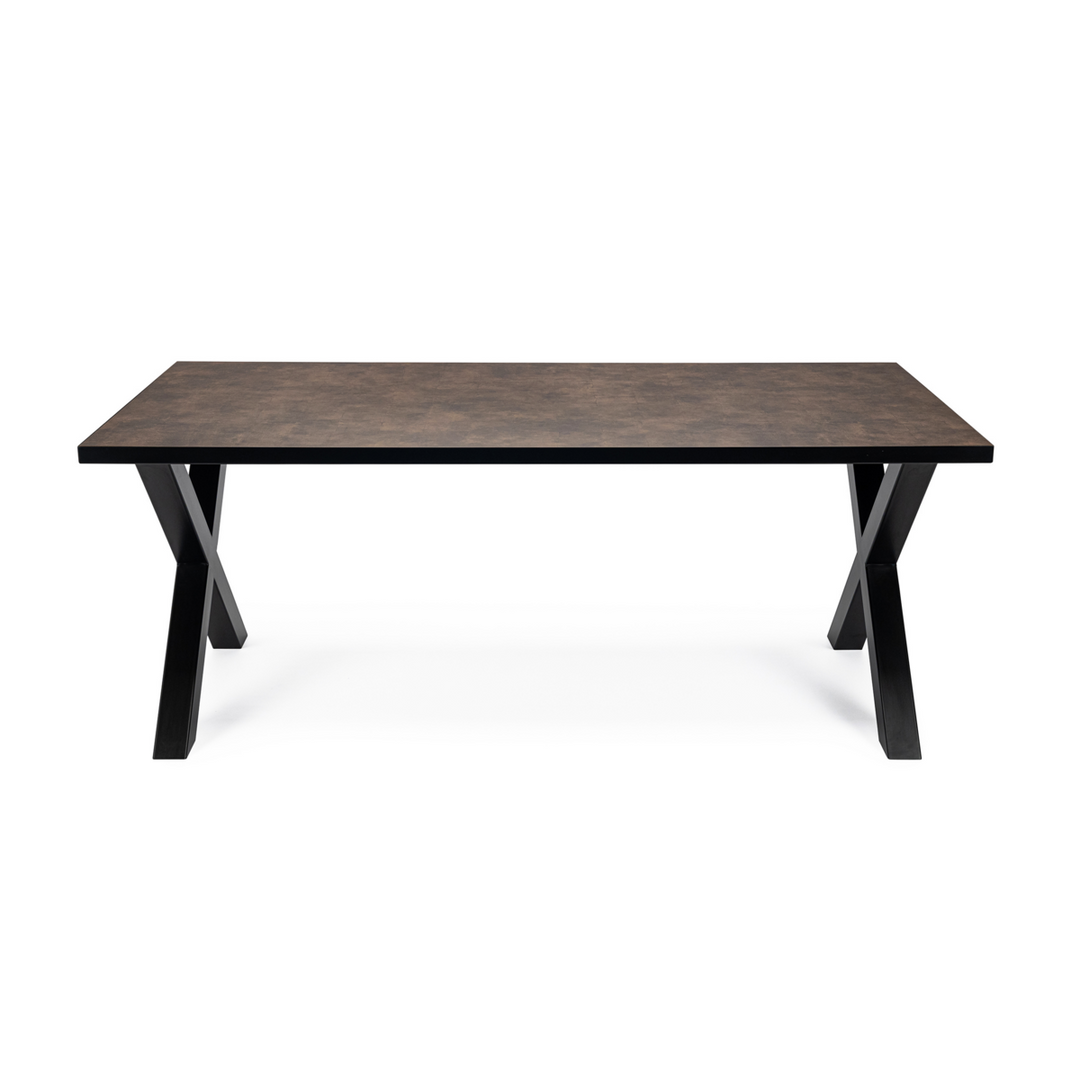 Stalux Eettafel Roos Zwart/Bruin