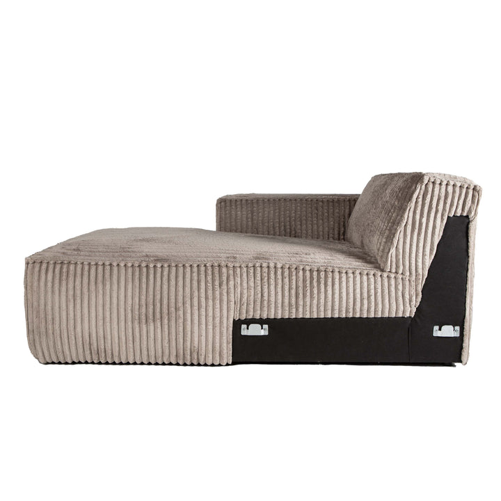 PTMD Animo sofa chaise longue arm Left Texarm Taupe