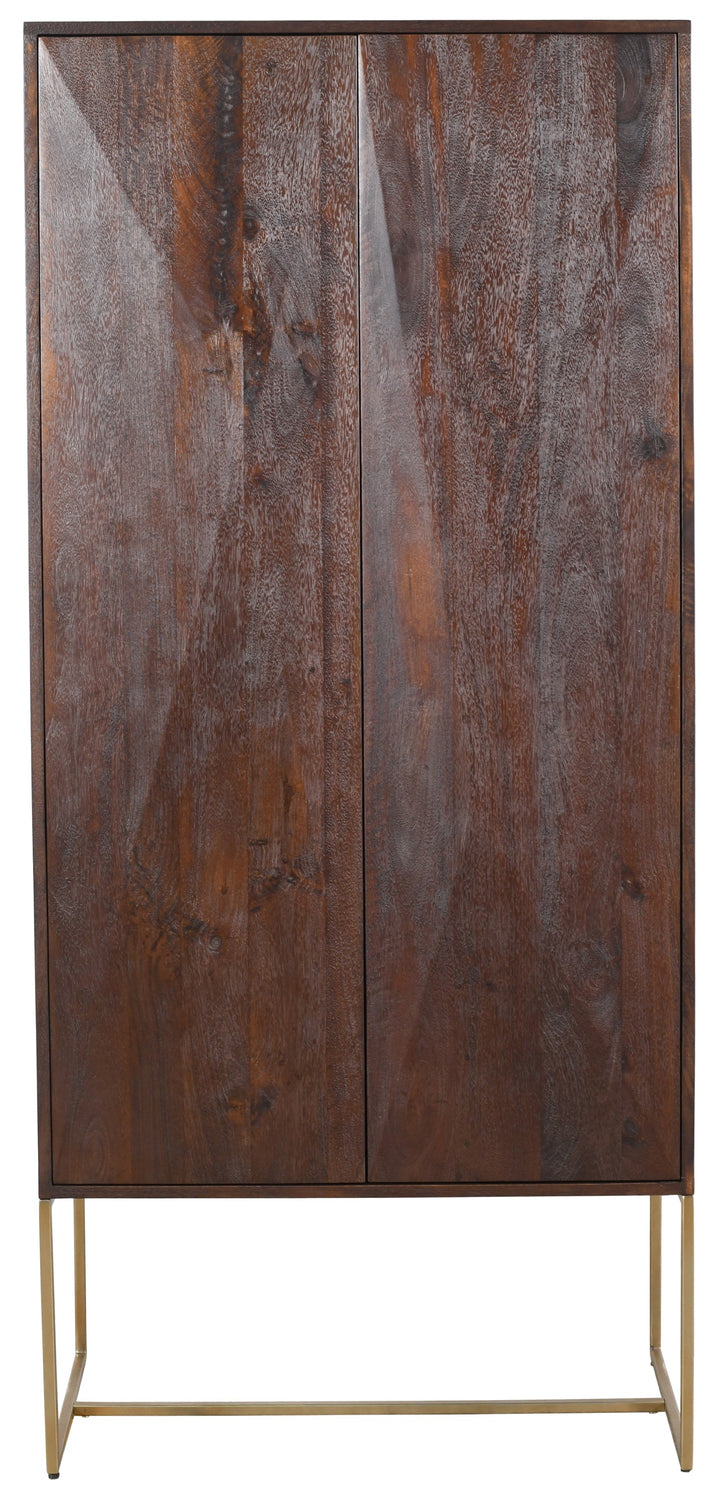 PTMD Onyx Cabinet Mango Wood Brown 2 Doors