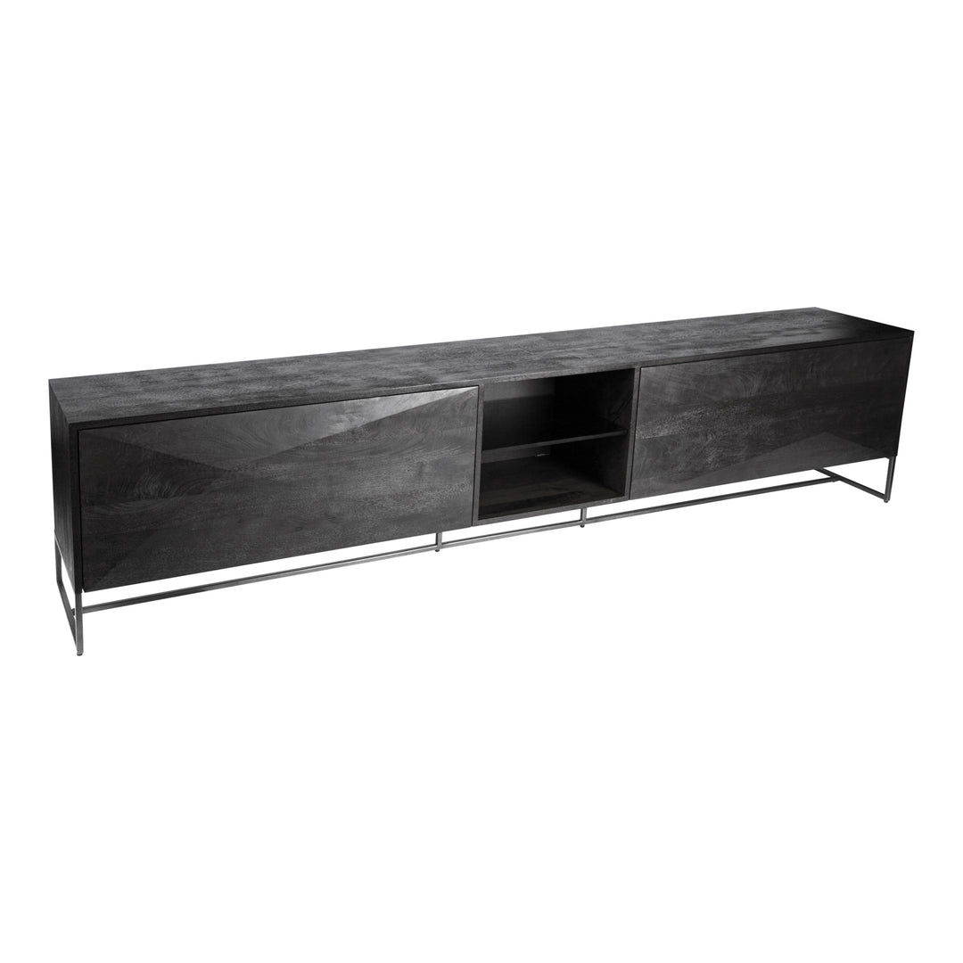 PTMD Onyx Tv Cabinet Mangohout Zwart