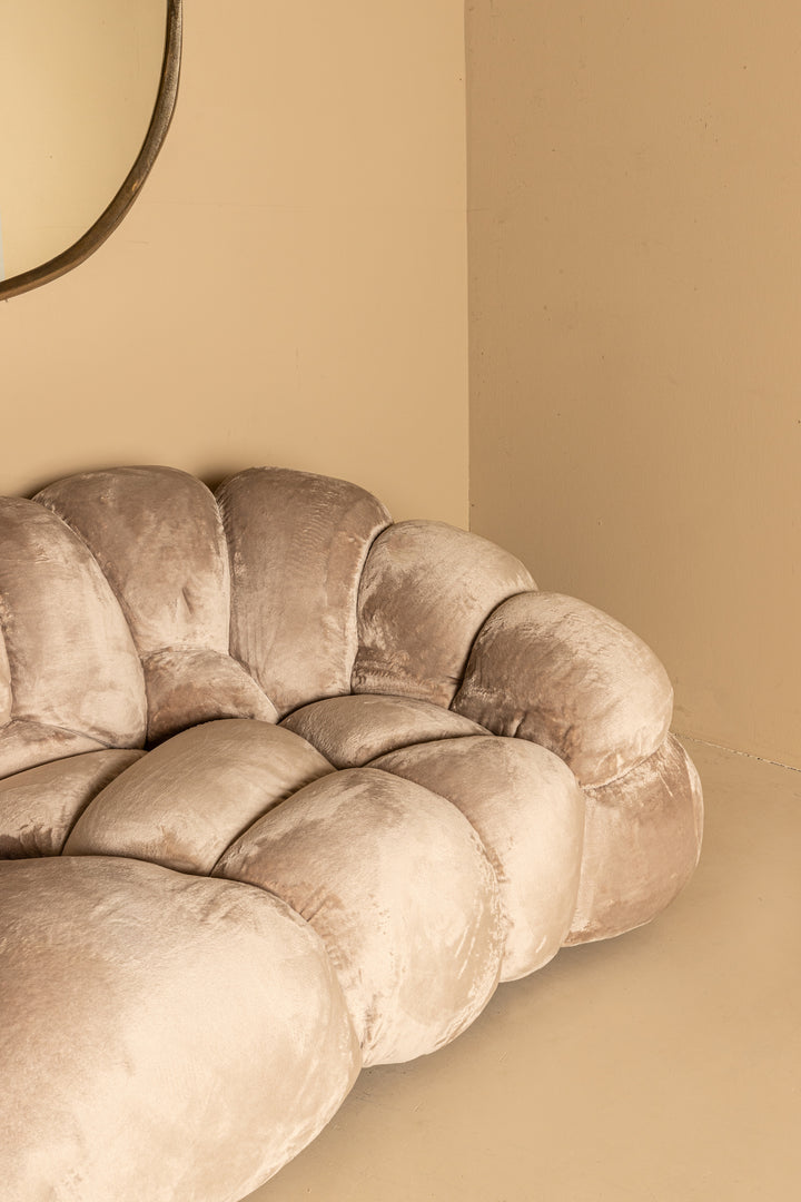 PTMD Nubibus Sofa Dark Taupe