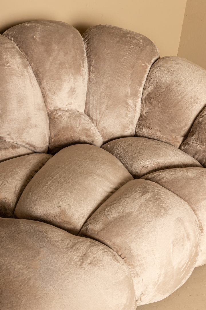 PTMD Nubibus Sofa Dark Taupe