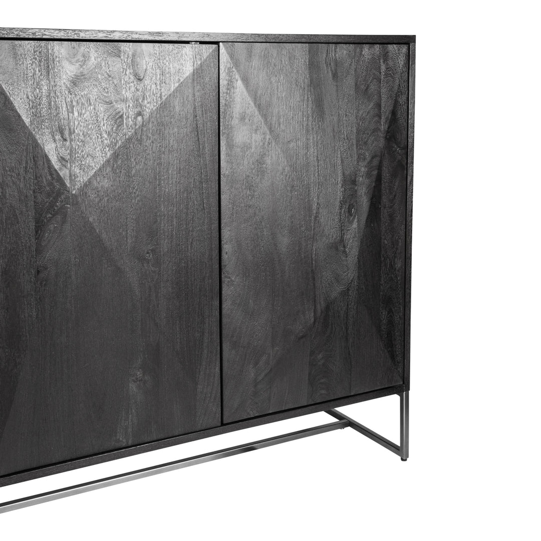 PTMD Onyx Sideboard 4-doors Black