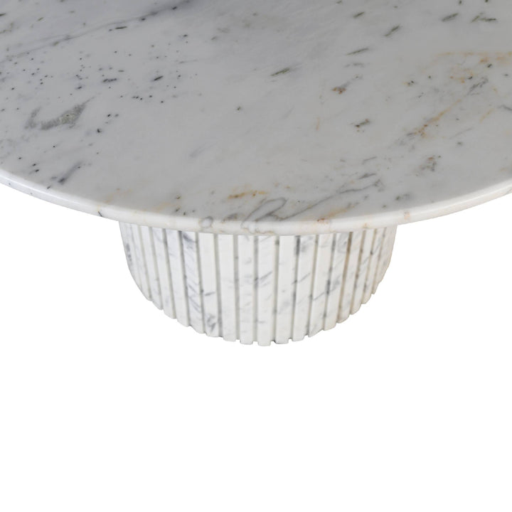 PTMD Neelim Dining Table Marble White