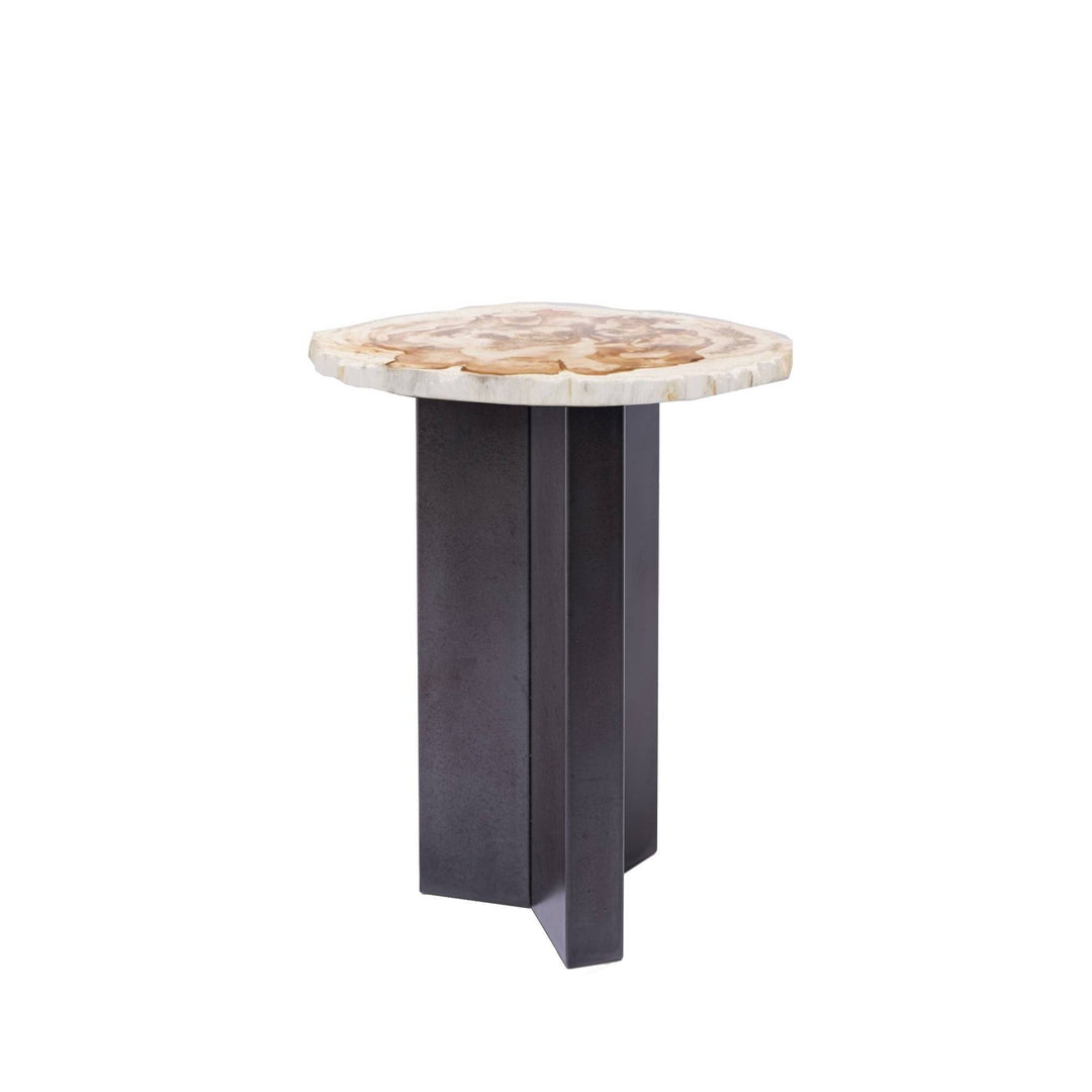 PTMD Side table Jisse Petrified Wood Natural 