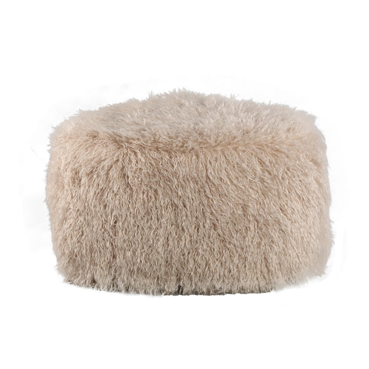 PTMD Miho Pouf Creme Haar