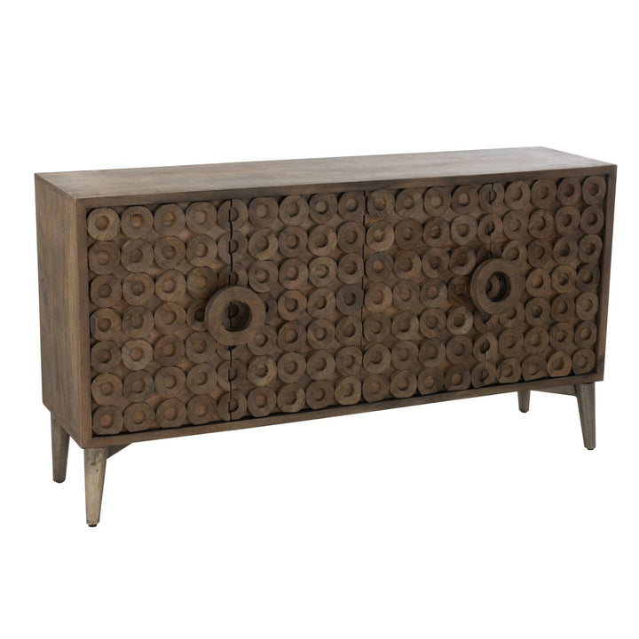 J-Line Buffet 4 Doors Mango Wood Brown