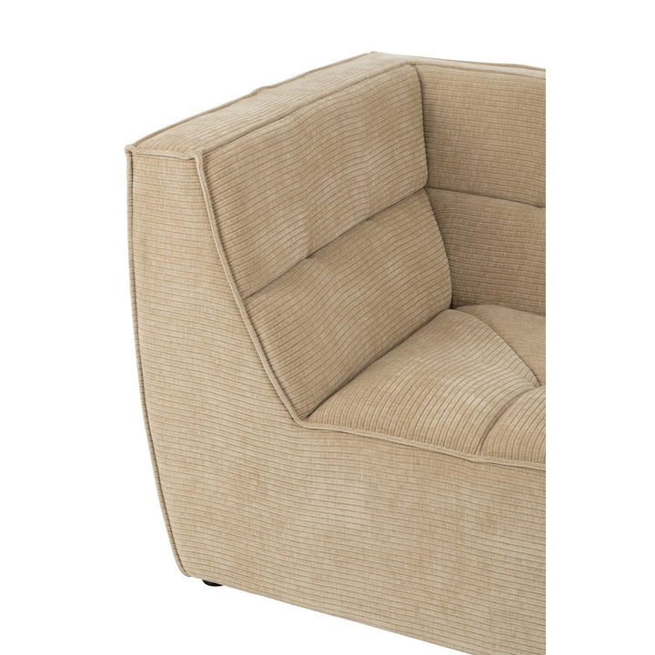 J-Line Ecksitzgitter Pappelholz Mousse Dunkelbeige 