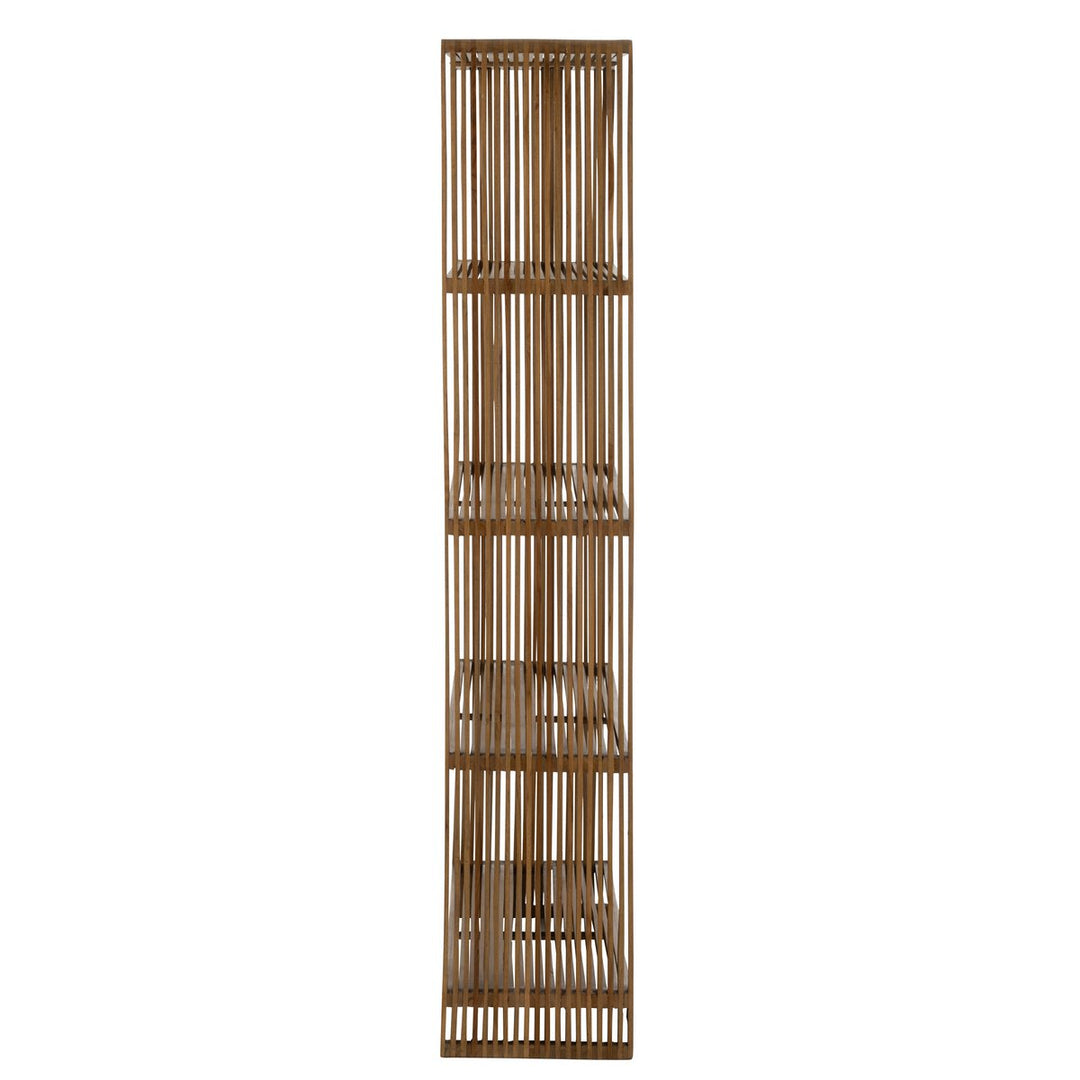 J-Line Bookcase 4 Shelves Recycled Teak Natural