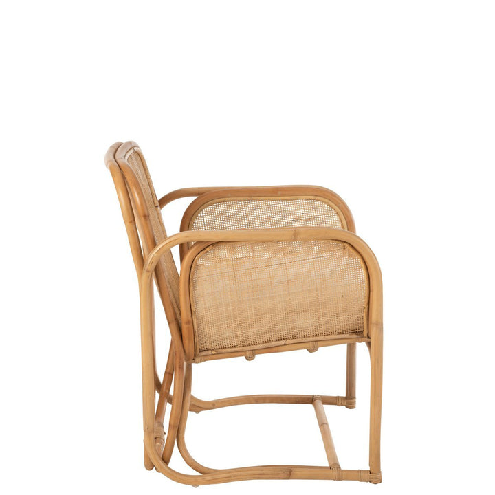 J-Line Stuhl + Kissen Casablanca - Jute - Natur