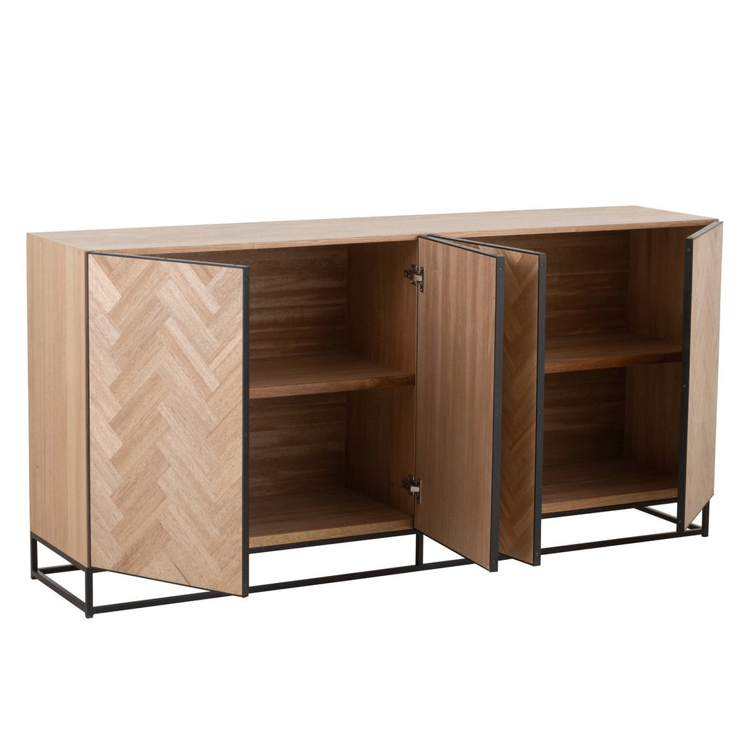 J-Line Dressoir Zigzag 4 deurs