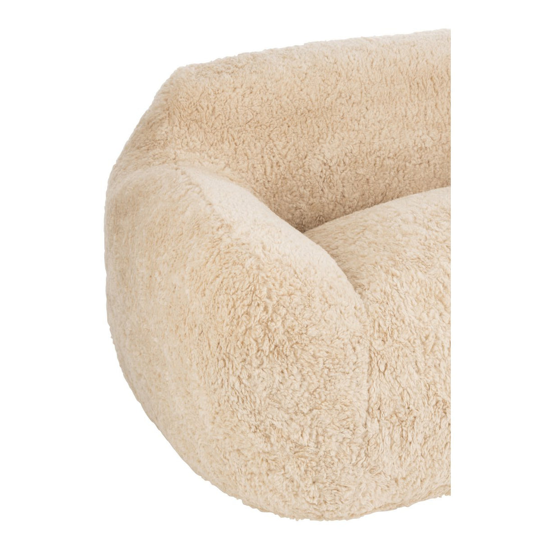 J-Line Sofa Sheep Polyester Creme Groß