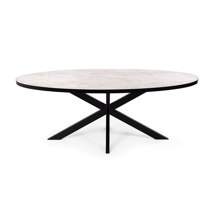 Stalux Dining table Mees Black/Marble