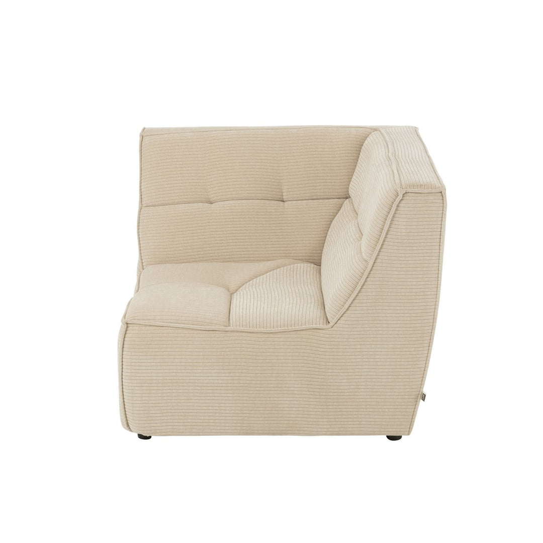 J-Line Ecksitzgitter Pappelholzschaum Beige 