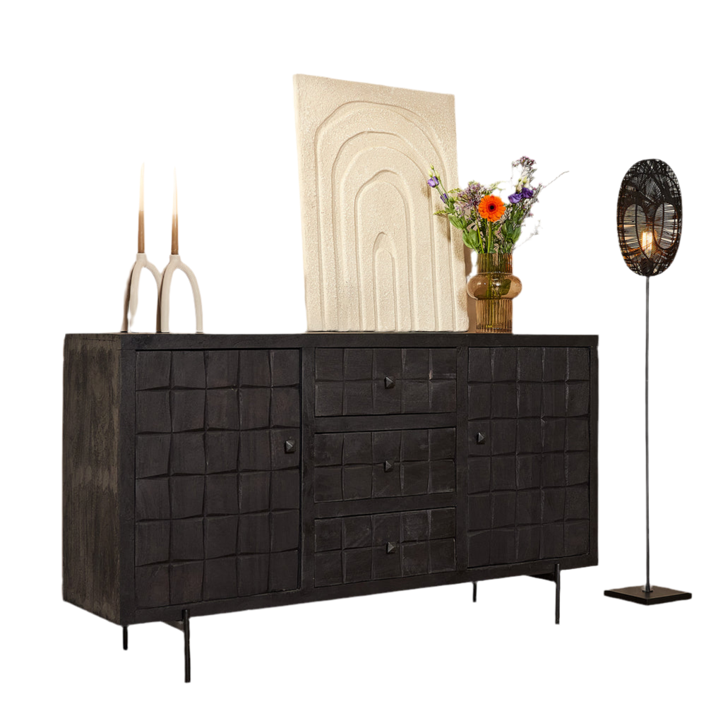 Dressoir Brandy Black | 160 cm