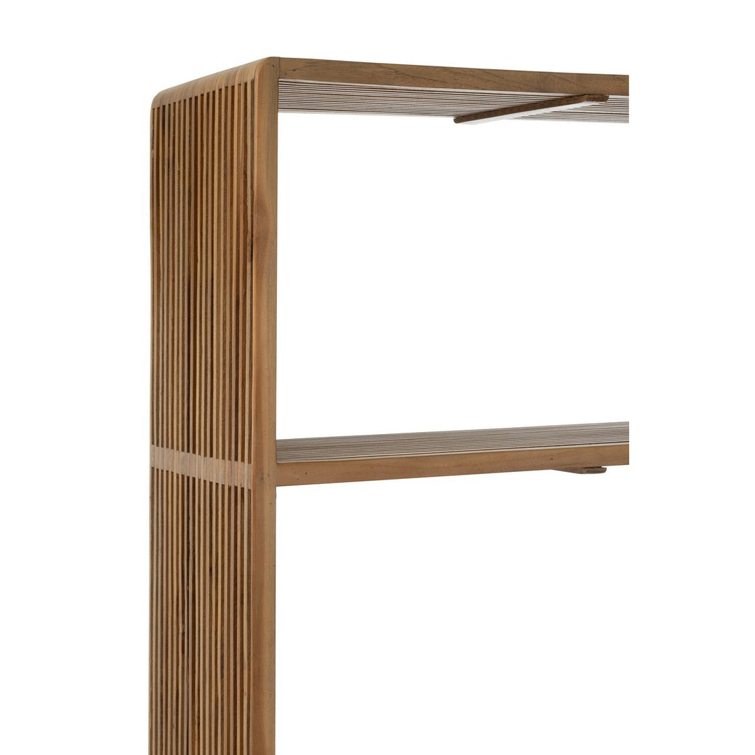 J-Line Bookcase 4 Shelves Recycled Teak Natural