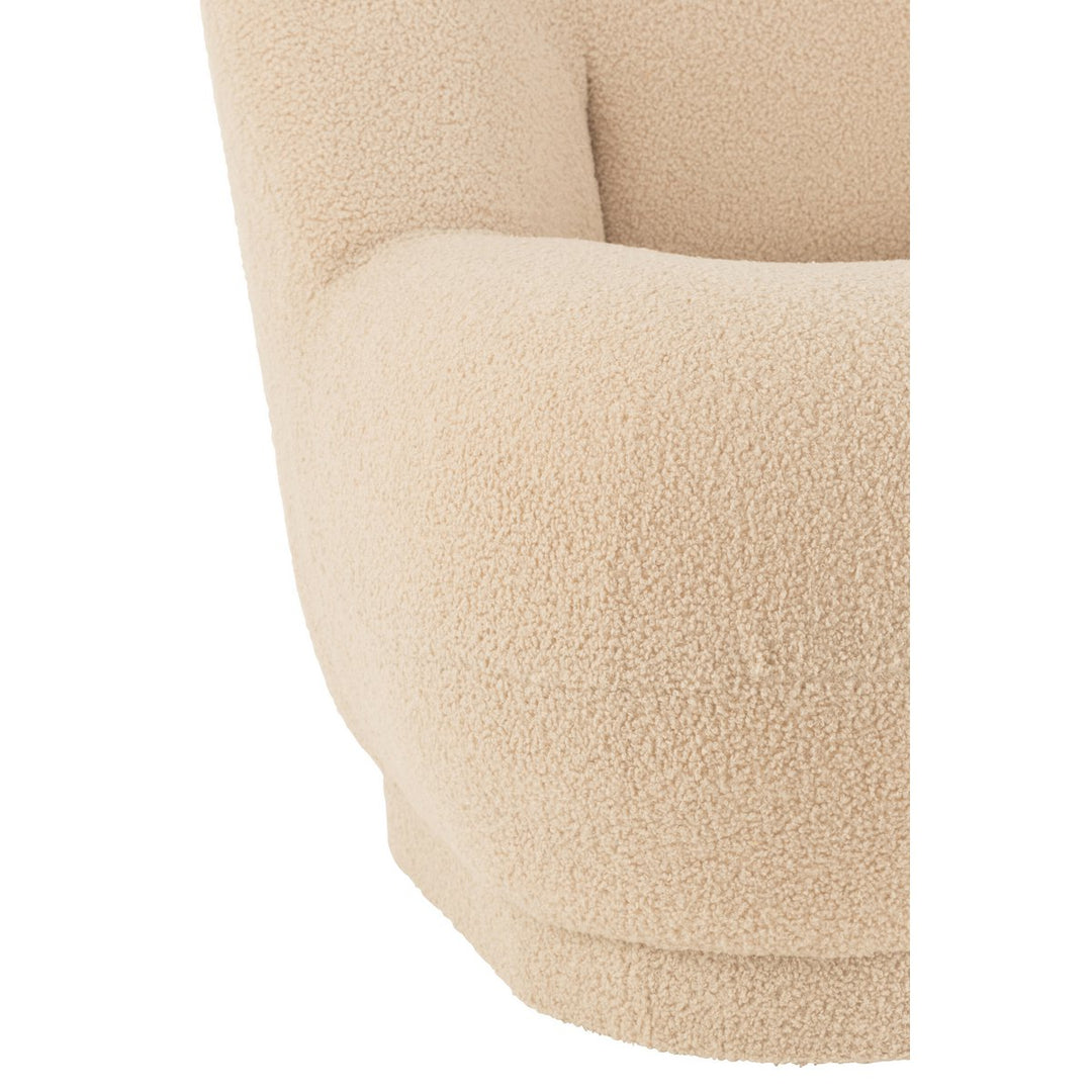 J-Line Sofa Teddy Bouclé Warm Beige 