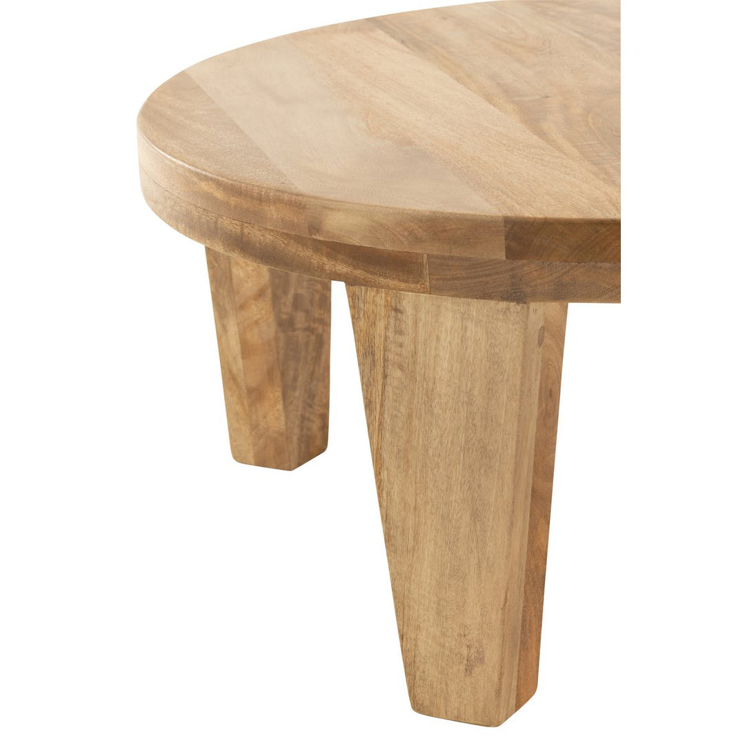 J-Line Round Coffee Table Mango Wood Natural