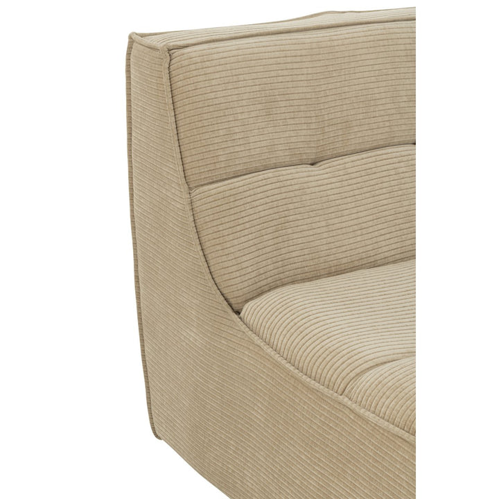 J-Line Sofa Grid Pappelholzschaum Dunkelbeige 