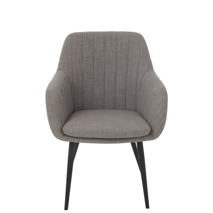 J-Line Chair Miles Steel Foam Grey