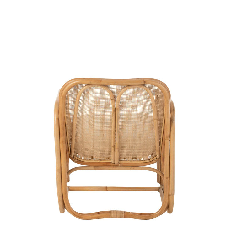 J-Line Stuhl + Kissen Casablanca - Jute - Natur