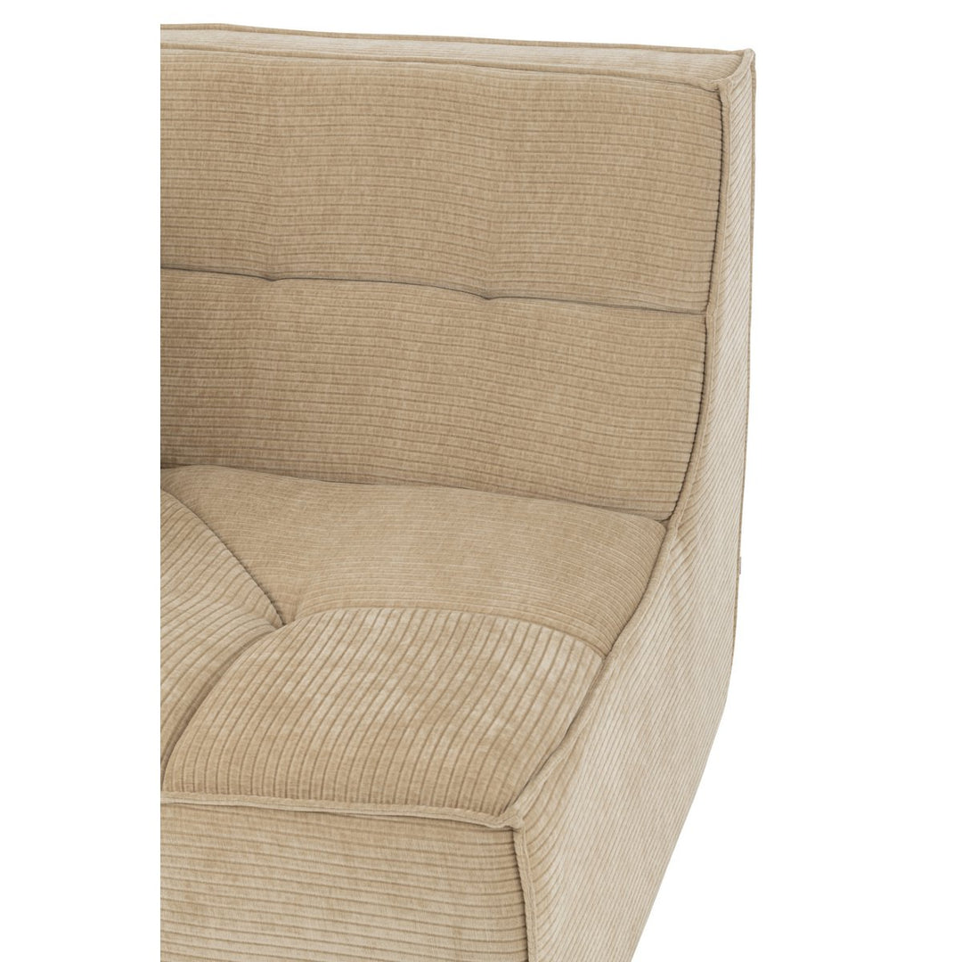 J-Line Ecksitzgitter Pappelholz Mousse Dunkelbeige 