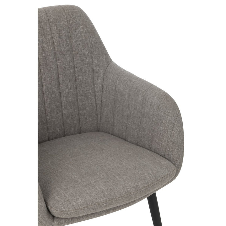 J-Line Chair Miles Steel Foam Grey