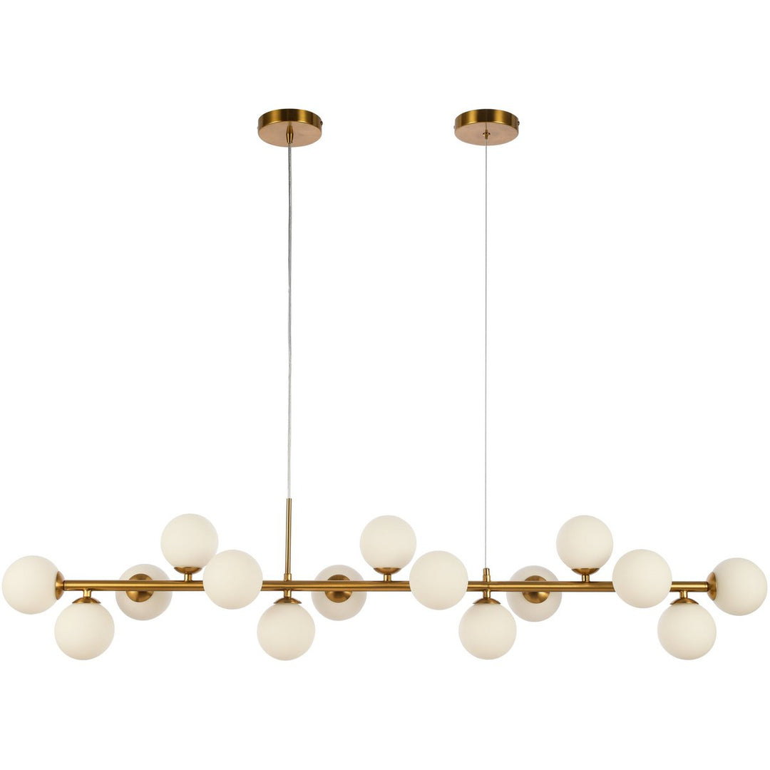 Pendant lamp Gold White