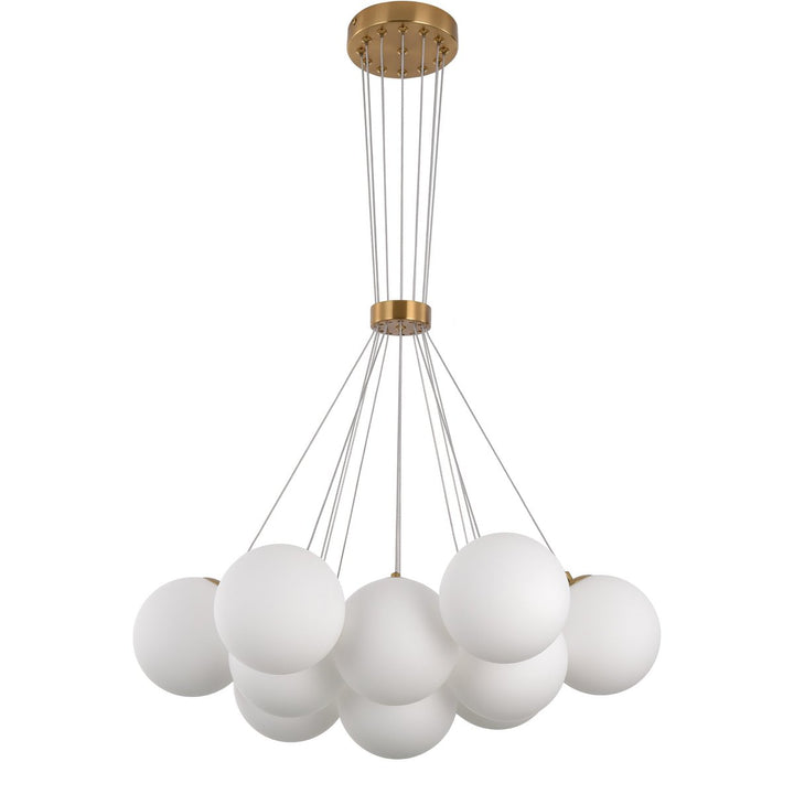 Hanglamp Jenna Wit Goud 13-Licht