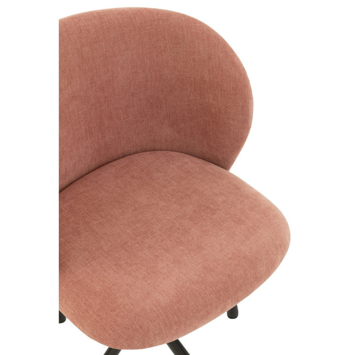 J-Line Chair Turn Up Down Textile Light Pink