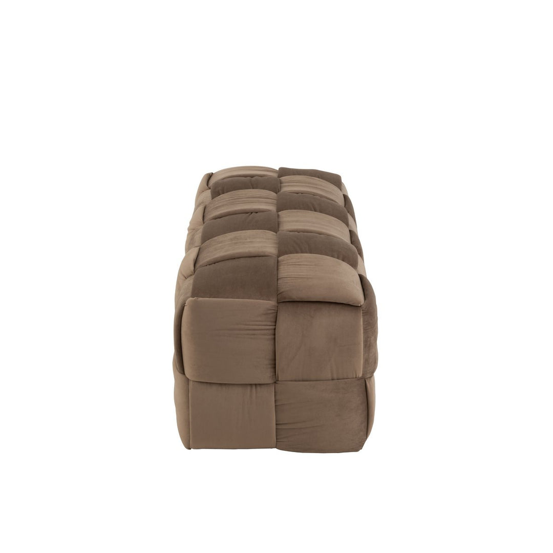 J-Line Pouf 3-Personen Braun