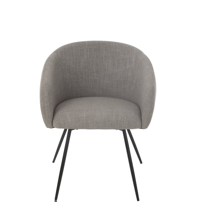 J-Line Chair Wales Steel Foam Grey