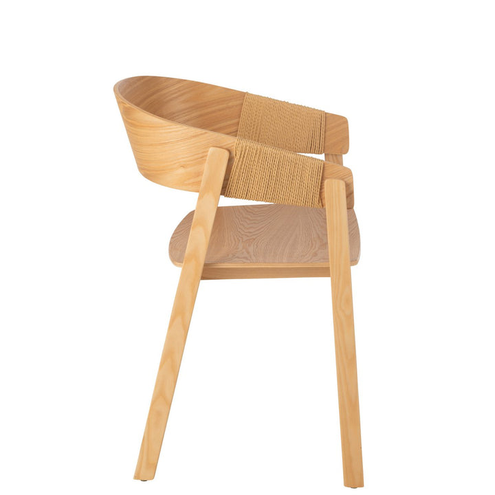 J-Line Chair Naga Ash Wood Natural