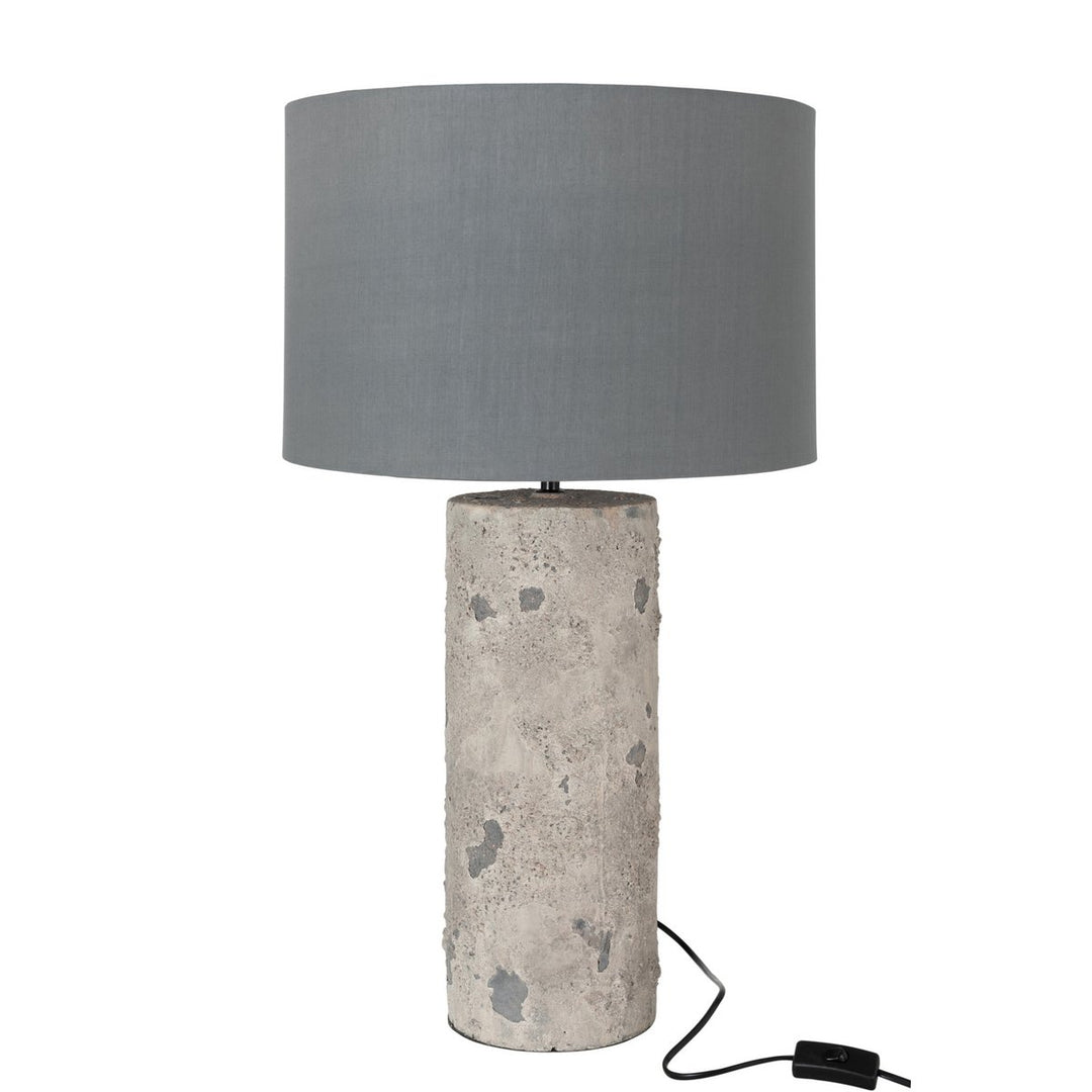 J-Line Lamp + Kap Greta Beton Grijs