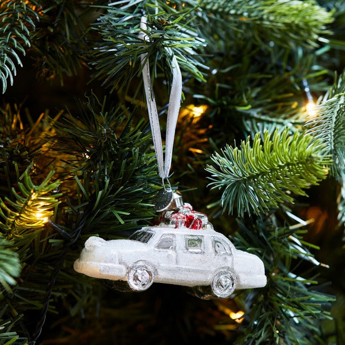 Ornament Christmas Presents Car Goud (set van 5)